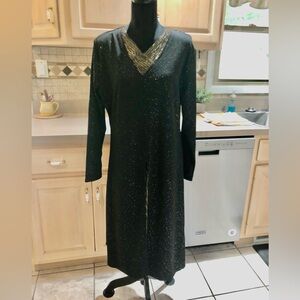 NWOT Elegant Black and Gold Women's Sparkle Dress 5XL or 16W